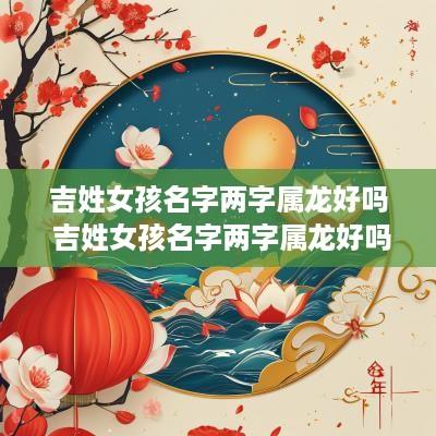 吉姓女孩名字两字属龙好吗 吉姓女孩名字两字属龙好吗怎么取