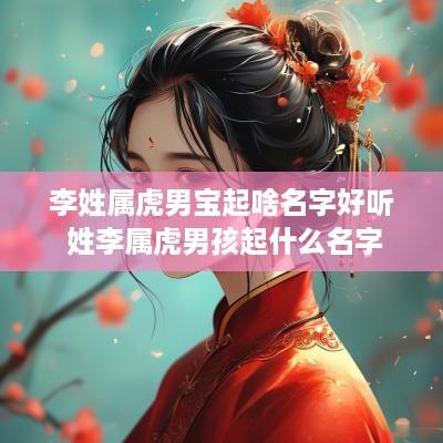 李姓属虎男宝起啥名字好听 姓李属虎男孩起什么名字
