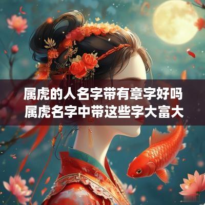 属虎的人名字带有章字好吗 属虎名字中带这些字大富大贵