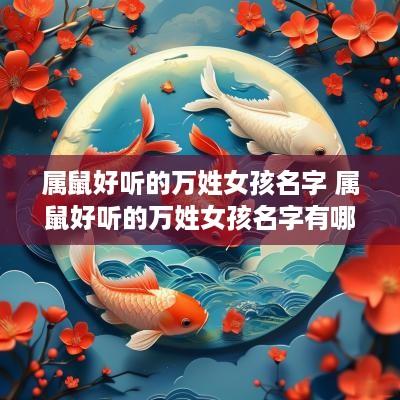 属鼠好听的万姓女孩名字 属鼠好听的万姓女孩名字有哪些