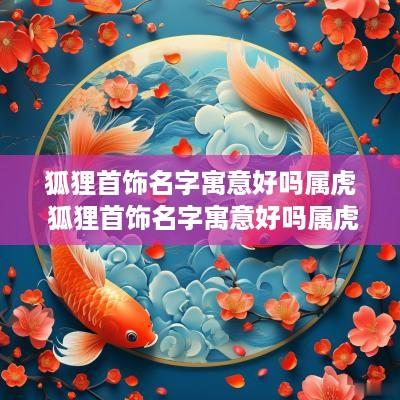 狐狸首饰名字寓意好吗属虎 狐狸首饰名字寓意好吗属虎的