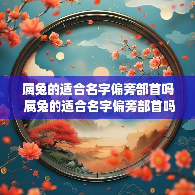 属兔的适合名字偏旁部首吗 属兔的适合名字偏旁部首吗怎么读