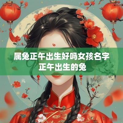 属兔正午出生好吗女孩名字 正午出生的兔