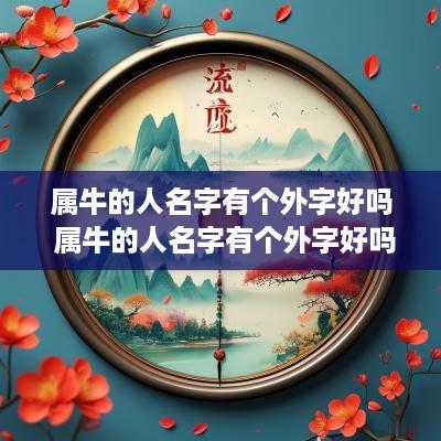 属牛的人名字有个外字好吗 属牛的人名字有个外字好吗女孩