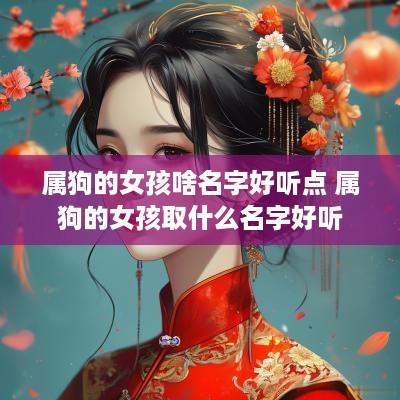 属狗的女孩啥名字好听点 属狗的女孩取什么名字好听