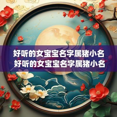 好听的女宝宝名字属猪小名 好听的女宝宝名字属猪小名怎么取