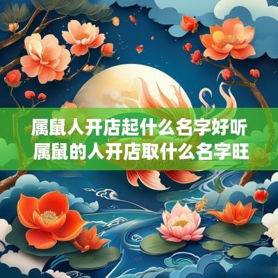 属鼠人开店起什么名字好听 属鼠的人开店取什么名字旺