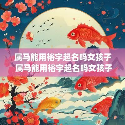属马能用裕字起名吗女孩子 属马能用裕字起名吗女孩子怎么取名