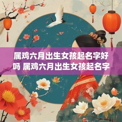 属鸡六月出生女孩起名字好吗 属鸡六月出生女孩起名字好吗