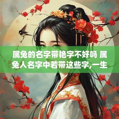 属兔的名字带艳字不好吗 属兔人名字中若带这些字,一生大富大贵