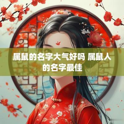 属鼠的名字大气好吗 属鼠人的名字最佳