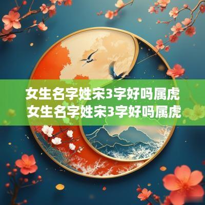 女生名字姓宋3字好吗属虎 女生名字姓宋3字好吗属虎的