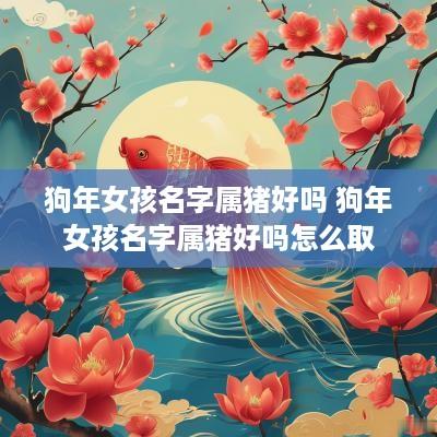 狗年女孩名字属猪好吗 狗年女孩名字属猪好吗怎么取