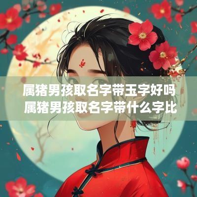 属猪男孩取名字带玉字好吗 属猪男孩取名字带什么字比较好