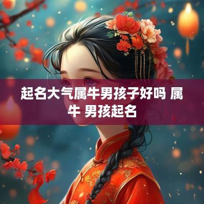 起名大气属牛男孩子好吗 属牛 男孩起名