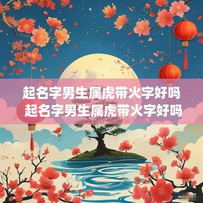起名字男生属虎带火字好吗 起名字男生属虎带火字好吗怎么取