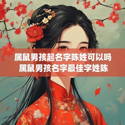属鼠男孩起名字陈姓可以吗 属鼠男孩名字最佳字姓陈