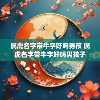 属虎名字带牛字好吗男孩 属虎名字带牛字好吗男孩子