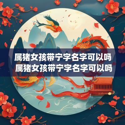 属猪女孩带宁字名字可以吗 属猪女孩带宁字名字可以吗