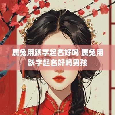 属兔用跃字起名好吗 属兔用跃字起名好吗男孩