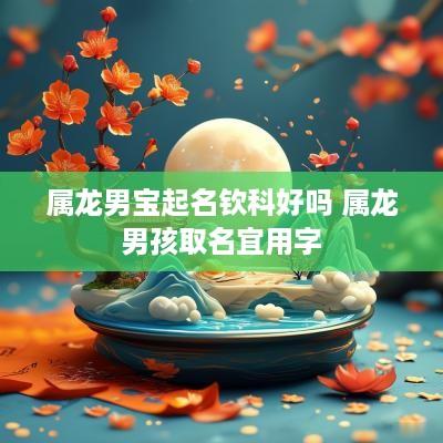 属龙男宝起名钦科好吗 属龙男孩取名宜用字