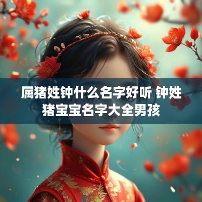 属猪姓钟什么名字好听 钟姓猪宝宝名字大全男孩