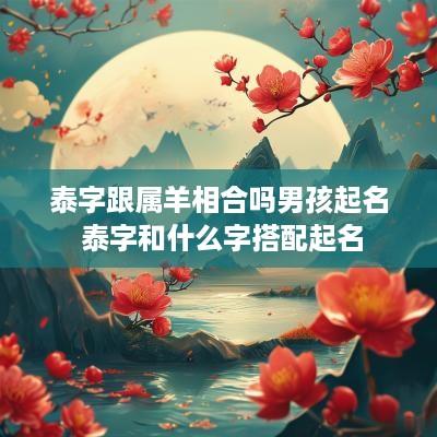 泰字跟属羊相合吗男孩起名 泰字和什么字搭配起名