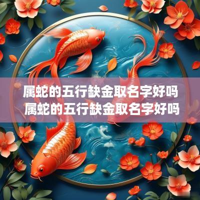 属蛇的五行缺金取名字好吗 属蛇的五行缺金取名字好吗男孩