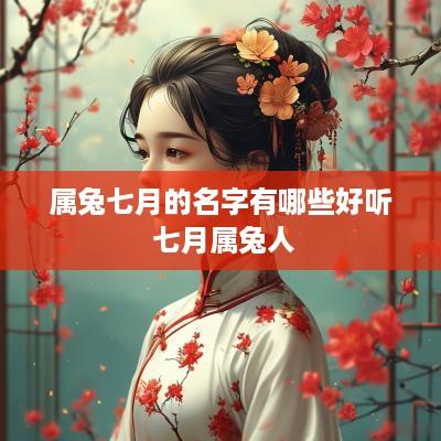 属兔七月的名字有哪些好听 七月属兔人