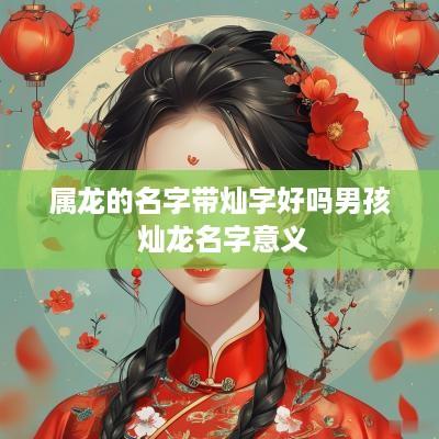 属龙的名字带灿字好吗男孩 灿龙名字意义