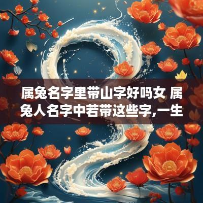 属兔名字里带山字好吗女 属兔人名字中若带这些字,一生大富大贵