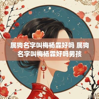 属狗名字叫梅杨霖好吗 属狗名字叫梅杨霖好吗男孩