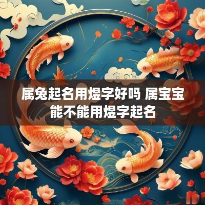 属兔起名用煜字好吗 属宝宝能不能用煜字起名