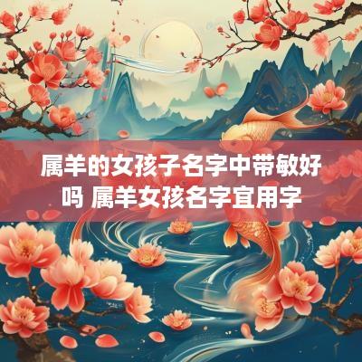 属羊的女孩子名字中带敏好吗 属羊女孩名字宜用字