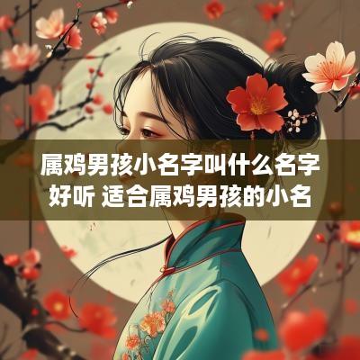 属鸡男孩小名字叫什么名字好听 适合属鸡男孩的小名