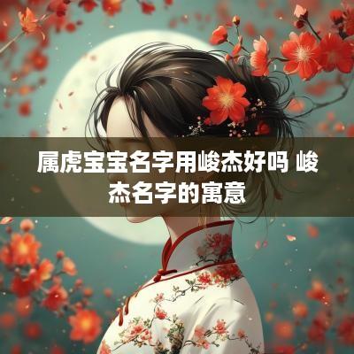 属虎宝宝名字用峻杰好吗 峻杰名字的寓意