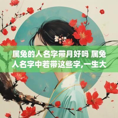 属兔的人名字带月好吗 属兔人名字中若带这些字,一生大富大贵