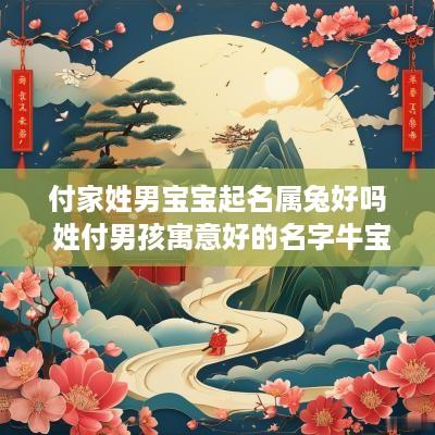 付家姓男宝宝起名属兔好吗 姓付男孩寓意好的名字牛宝宝