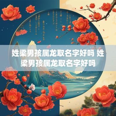 姓梁男孩属龙取名字好吗 姓梁男孩属龙取名字好吗