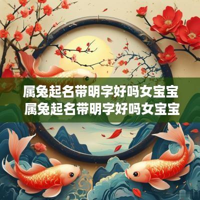 属兔起名带明字好吗女宝宝 属兔起名带明字好吗女宝宝名字