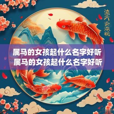 属马的女孩起什么名字好听 属马的女孩起什么名字好听点