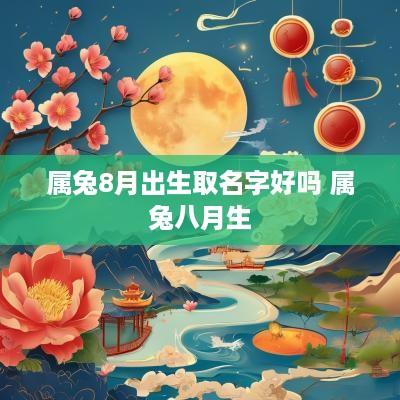 属兔8月出生取名字好吗 属兔八月生