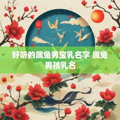好听的属兔男宝乳名字 属兔男孩乳名