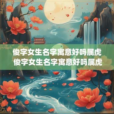 俊字女生名字寓意好吗属虎 俊字女生名字寓意好吗属虎男孩