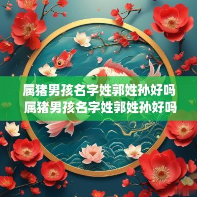 属猪男孩名字姓郭姓孙好吗 属猪男孩名字姓郭姓孙好吗