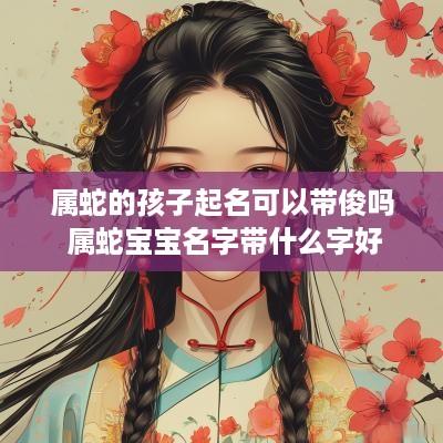 属蛇的孩子起名可以带俊吗 属蛇宝宝名字带什么字好
