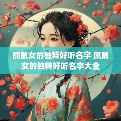 属鼠女的独特好听名字 属鼠女的独特好听名字大全