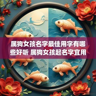 属狗女孩名字最佳用字有哪些好听 属狗女孩起名字宜用字