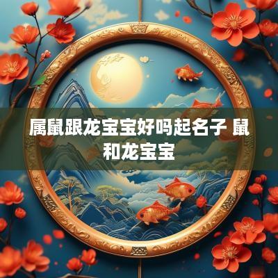 属鼠跟龙宝宝好吗起名子 鼠和龙宝宝