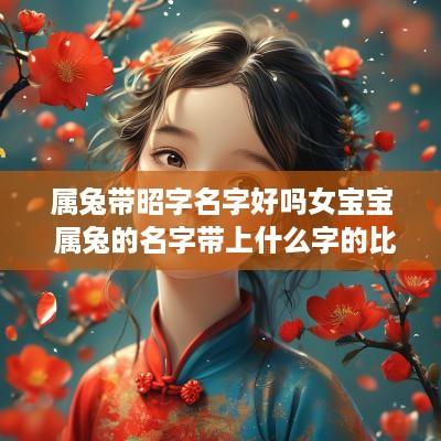 属兔带昭字名字好吗女宝宝 属兔的名字带上什么字的比较好